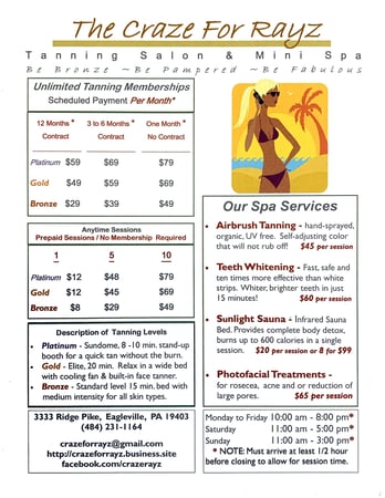 Images Craze For Rayz Tanning Salon & Mini Spa
