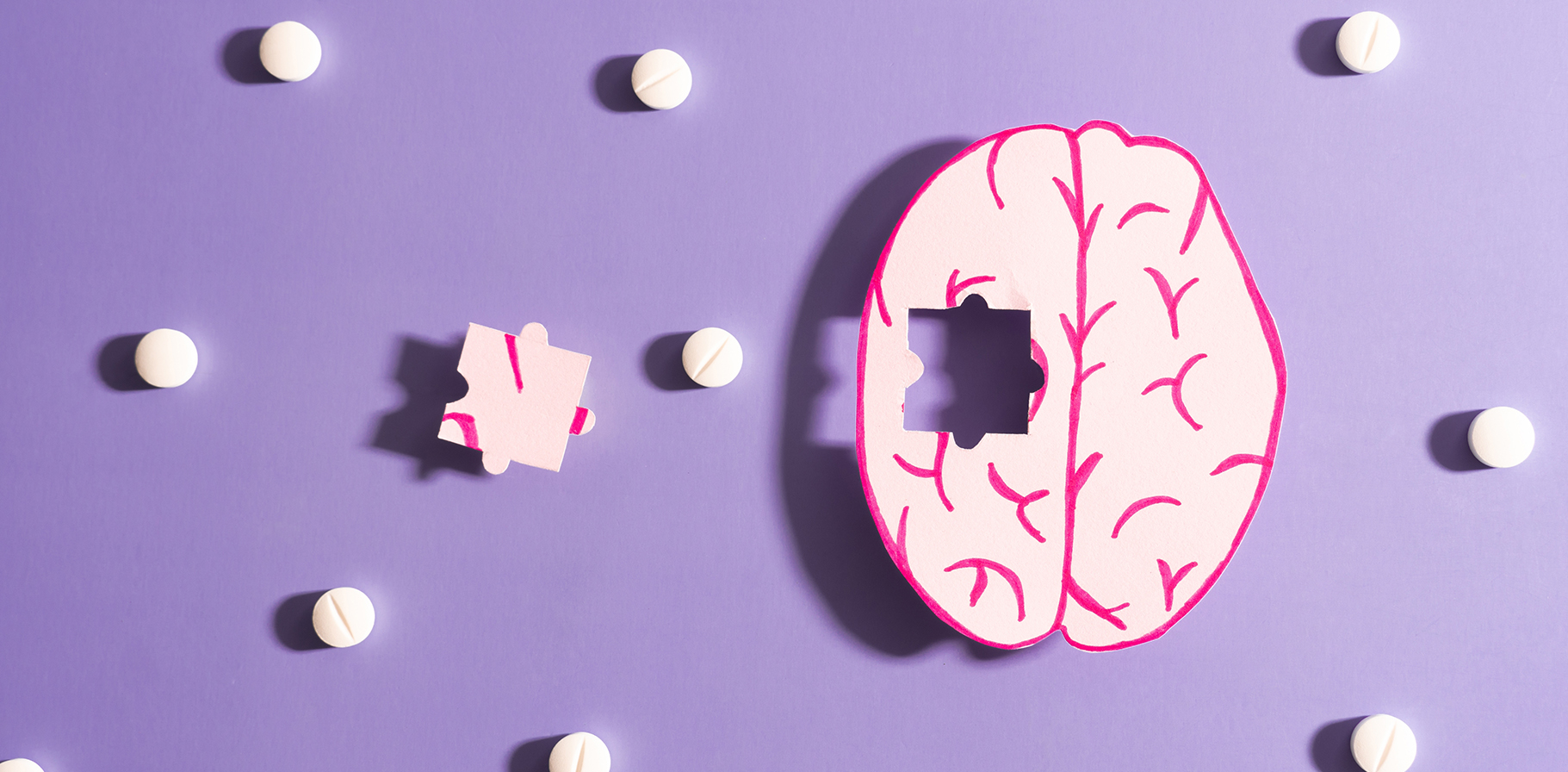 Image of brain missing a puzzle piece representing hearing loss and its effect on dementia.