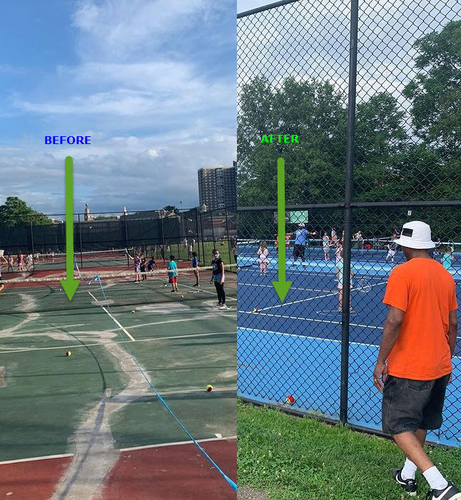 Schubert Tennis - Before and After - Commercial or Residential. We are now serving Cincinnati, Colum Schubert Tennis LLC Cincinnati (513)310-5890