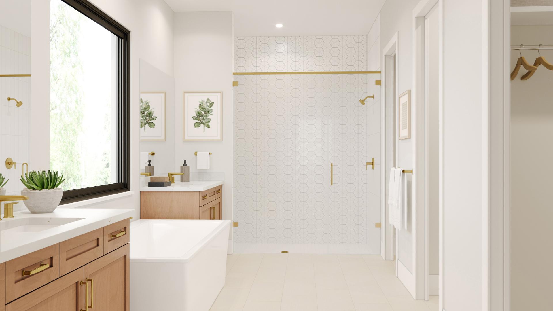 Spa-like primary baths