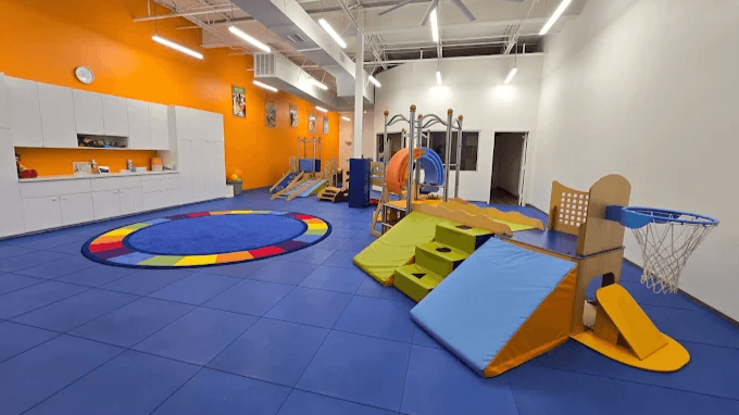 Give your child space to move, explore, and follow their curiosity in our colorful indoor play area in The Woodlands. Every visit offers new opportunities to build physical, cognitive, and social skills through play.