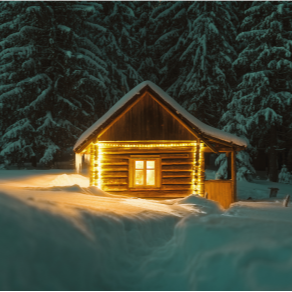 This primary carousel image for the Pilot Home Inspections website highlights our commitment to residential safety in Southeast Idaho. The image features a snow-covered cabin with warm interior lighting, symbolizing the protection our comprehensive inspections provide against the harsh Idaho elements. We specialize in identifying structural, electrical, and thermal issues to ensure your home remains a safe haven through every season. Trust Pilot Home Inspections for expert residential assessments in Idaho Falls, Ammon, and the surrounding regions.