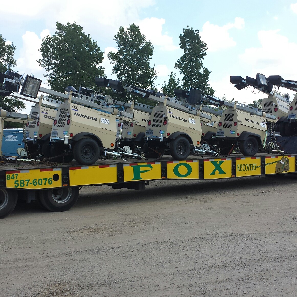on the move with light towers