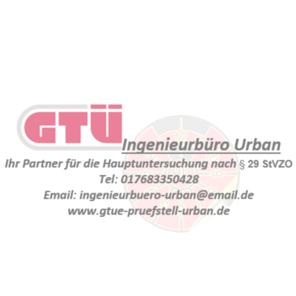 Ingenieurbüro Urban, Vertragspartner GTÜ in Hockenheim - Logo