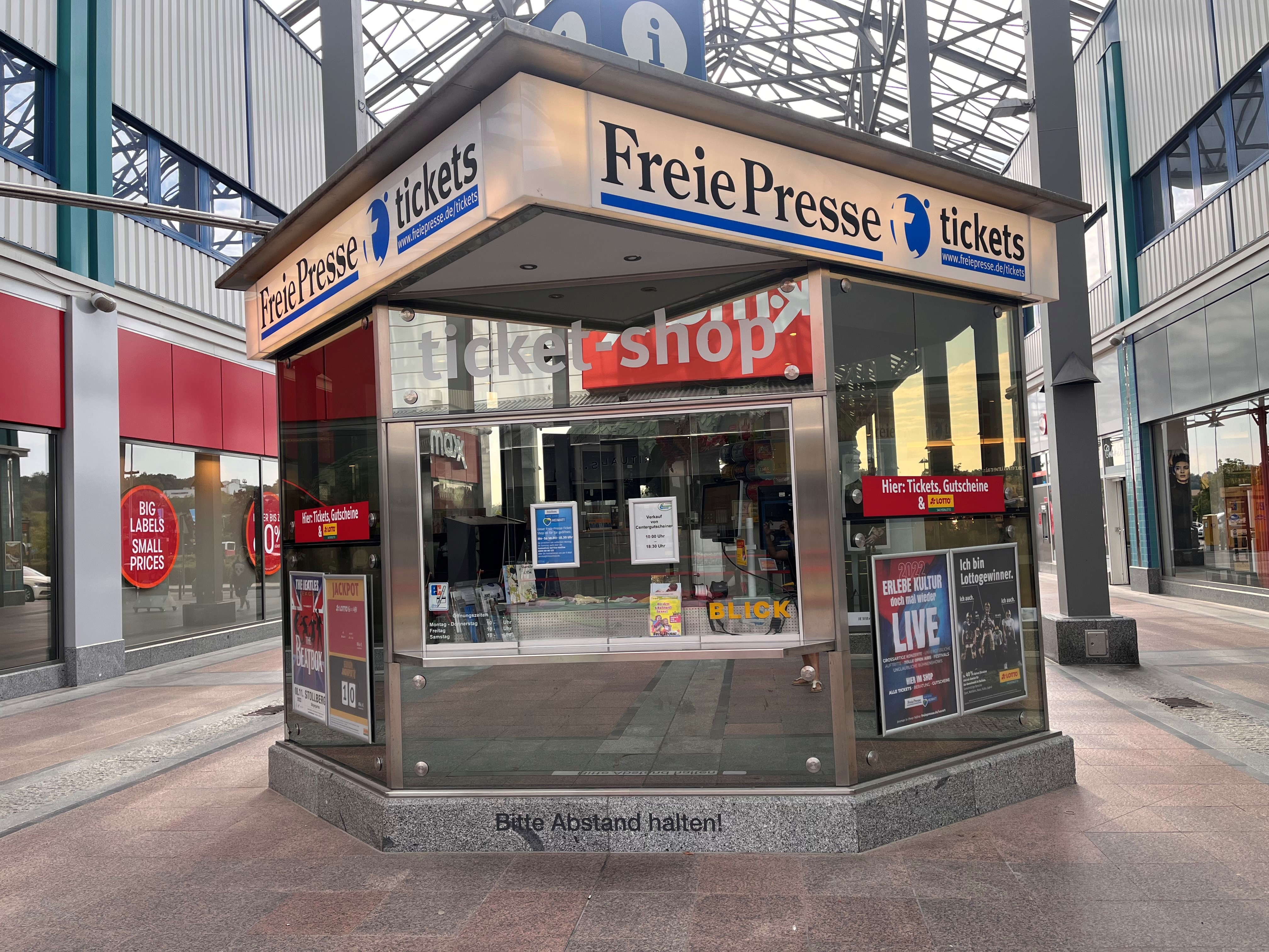 Bild 1 Freie Presse Ticketshop in Chemnitz