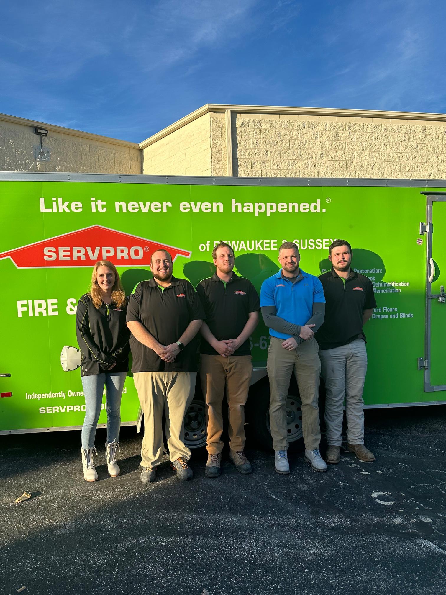 Our team here at Servpro of Pewaukee & Sussex!