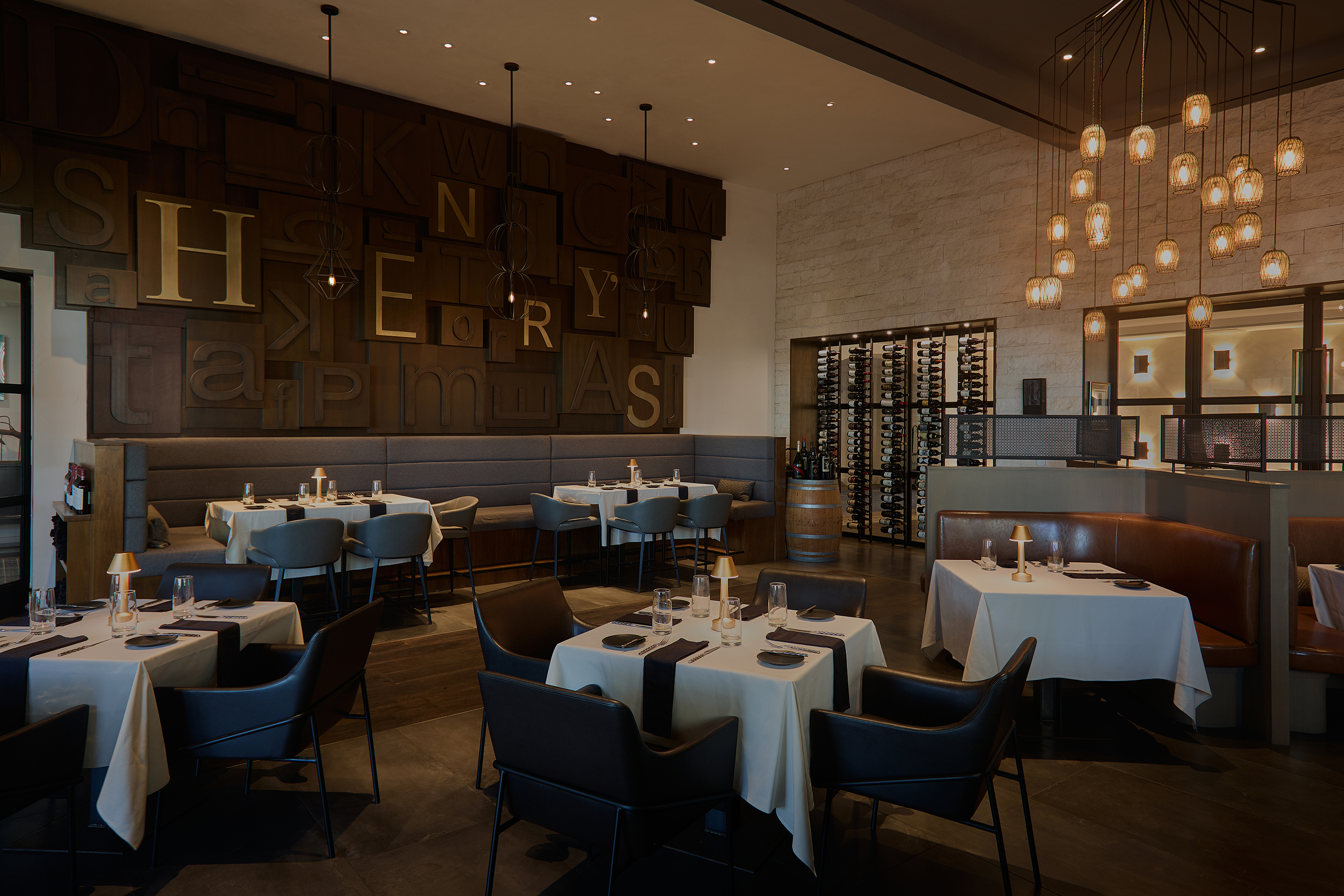 Indoor seating at Henry's Coastal Cuisine