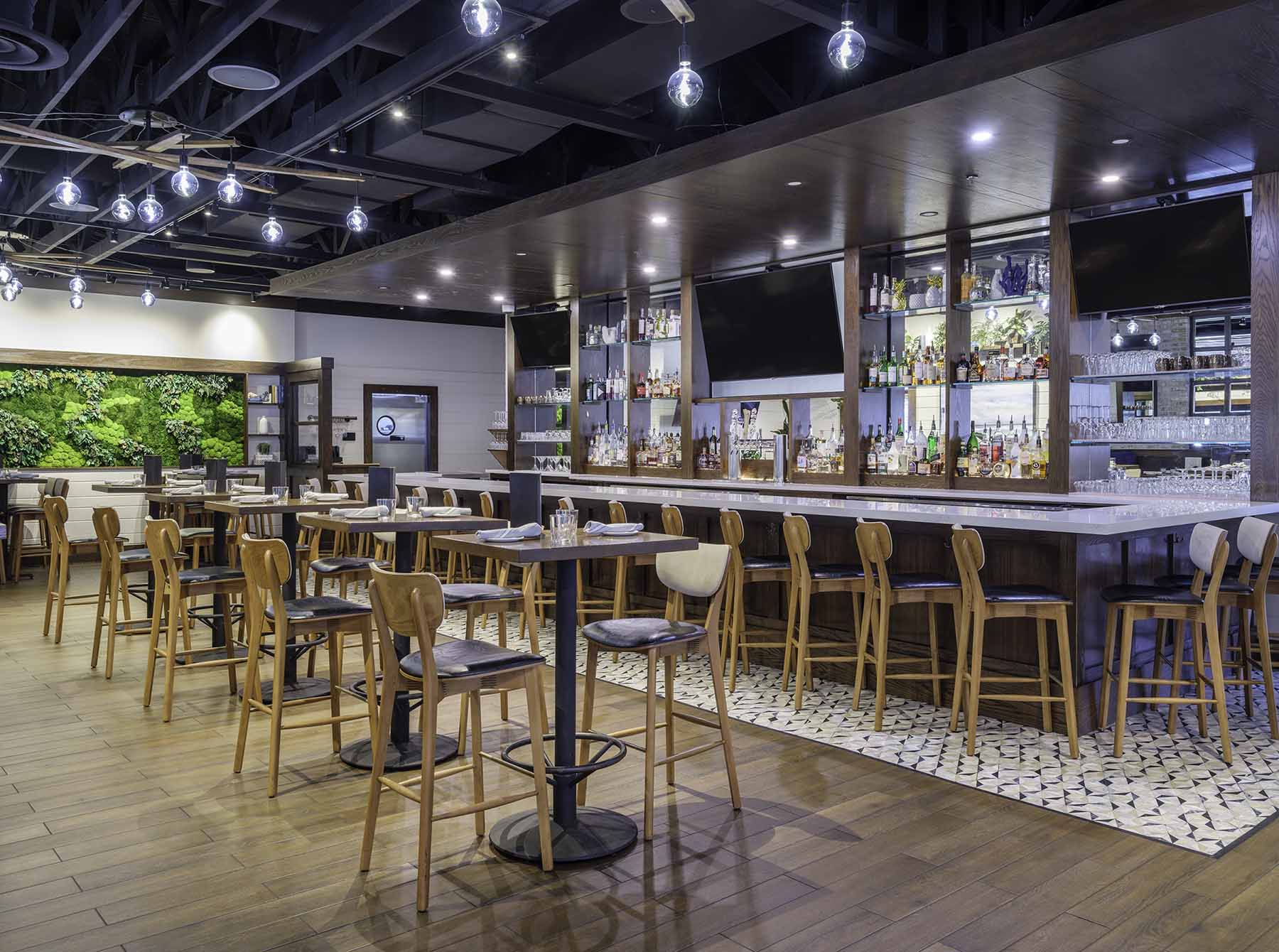 Bar Area at Burtons Grill in Mt. Pleasant, SC 