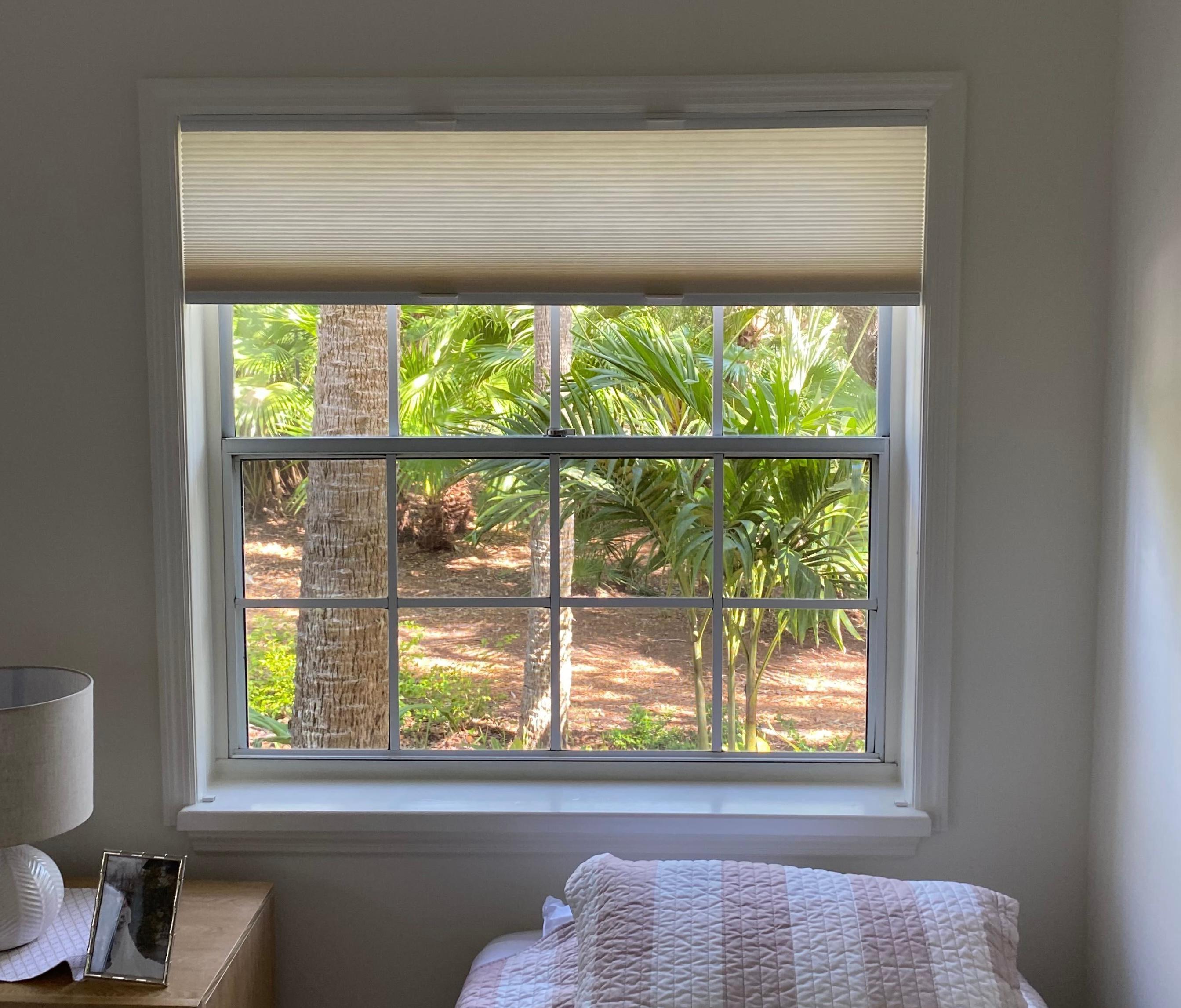 For glimpses of your beautiful views, our cordless cellular shades are easily adjustable and provide privacy when you want it, too! Plus, they have awesome energy-conservation benefits as they reduce heat in your home.