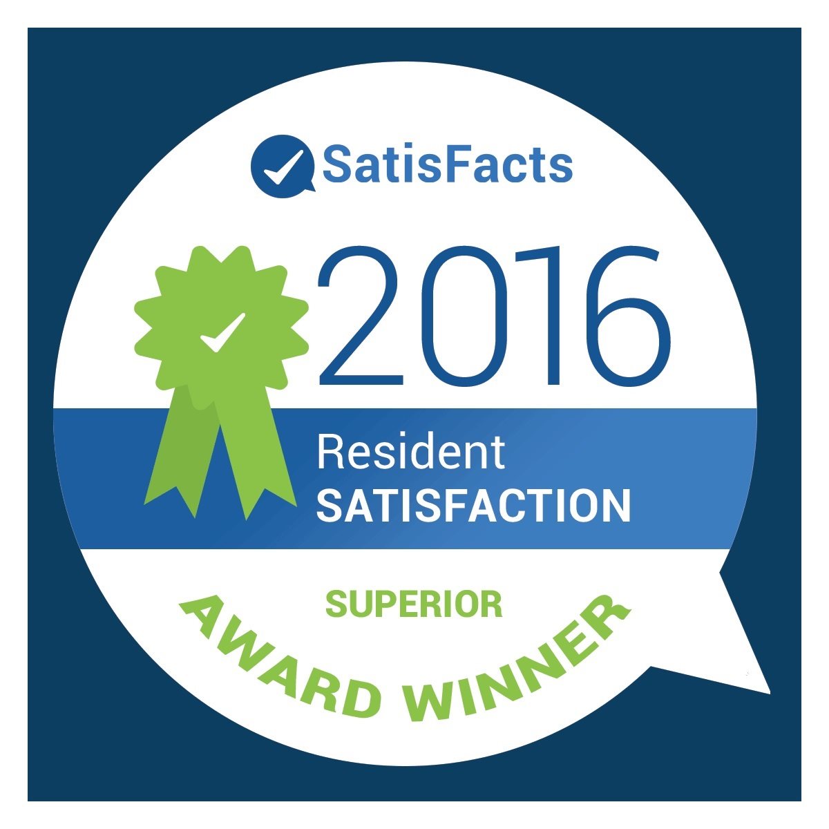 2016 Award for Resident Satisfaction