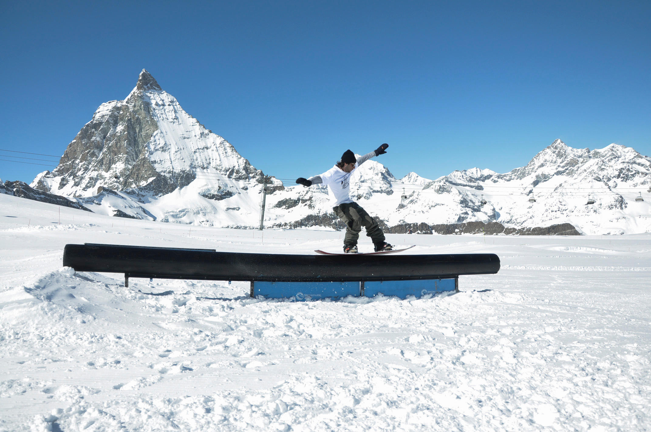 Snowpark Zermatt, Matterhorn glacier paradise in Zermatt