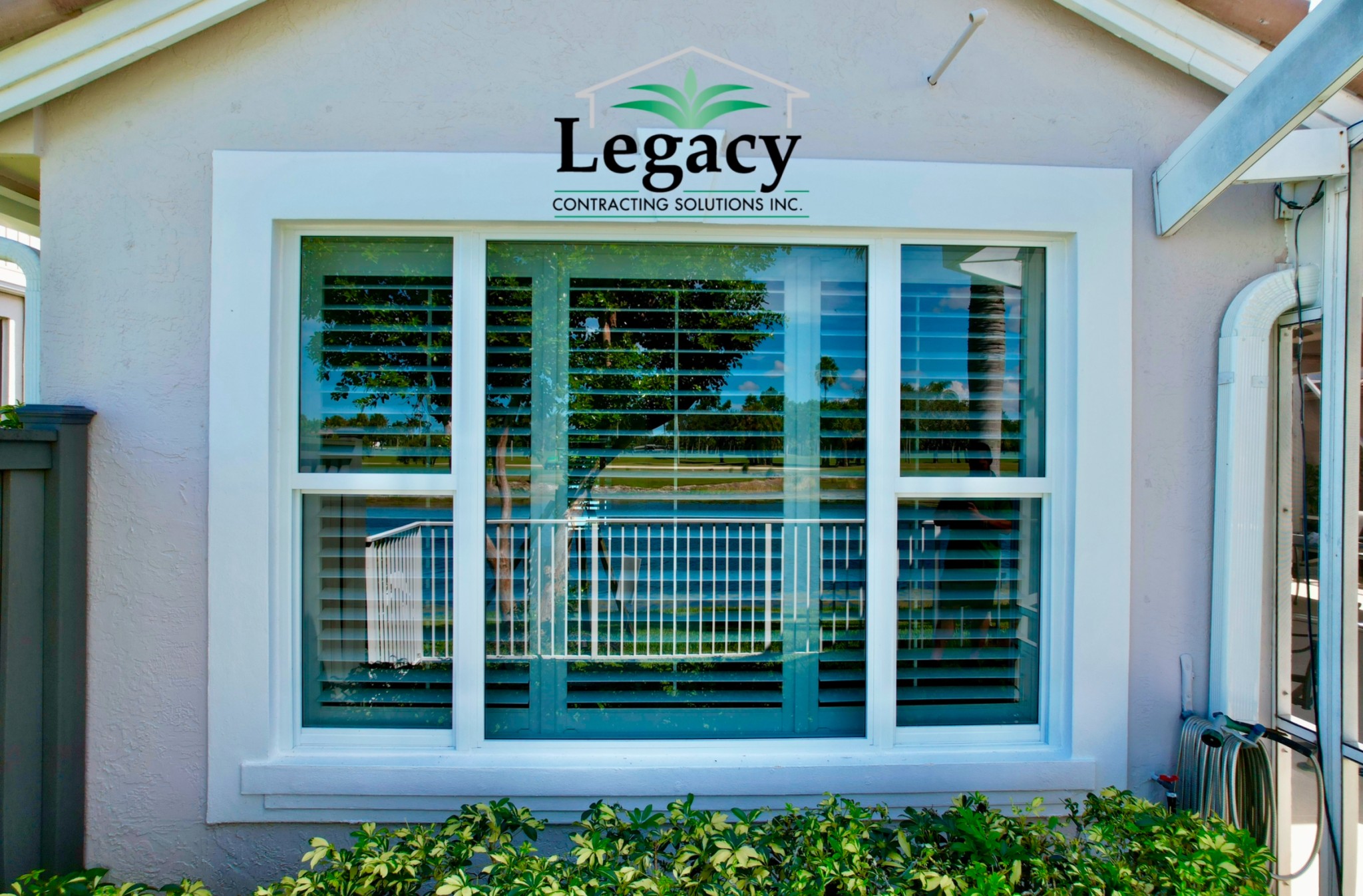 Brand new impact window we installed.