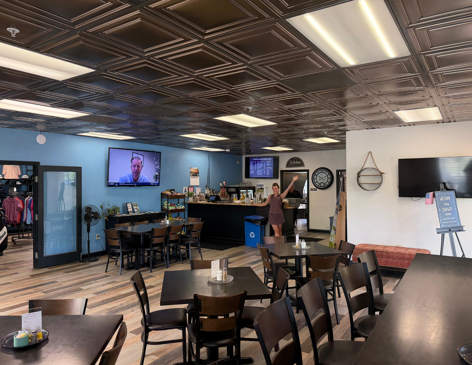 Inside Shawii Kitchen at Native Oaks Golf Club.
