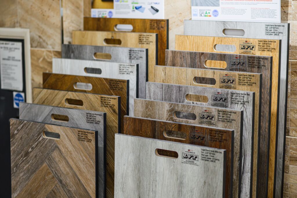 Image of kitchen swatches for flooring