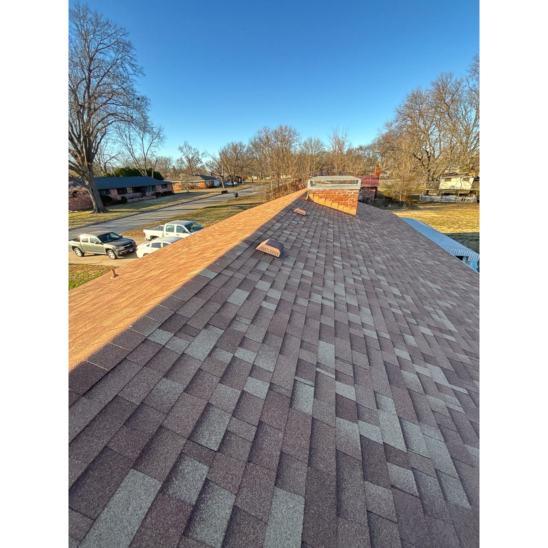 Chambers & Co. Roofing is a family-owned, licensed, and insured roofing company serving the Oklahoma City and Tulsa metro areas. As an Owens Corning Preferred Contractor with 13+ years of experience, we provide expert roof replacements, repairs, and inspections. Serving Edmond, Norman, Moore, Broken Arrow, Jenks, and nearby communities, we offer transparent estimates, 50-year warranties, and flexible financing to protect your home after storm damage or for insurance claims.