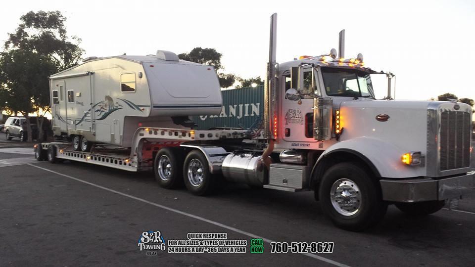 Our fleet of trucks and highly trained operators are ready to go 24/7 give us a call and let us put your mind at ease. S & R Towing Inc - 3568 CA-78, Julian, CA 92036 - Call us at 760-547-1719