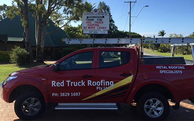 Images Red Truck Roofing