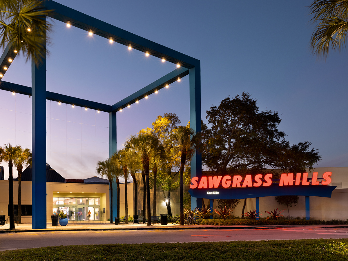 Sawgrass Mills at dusk