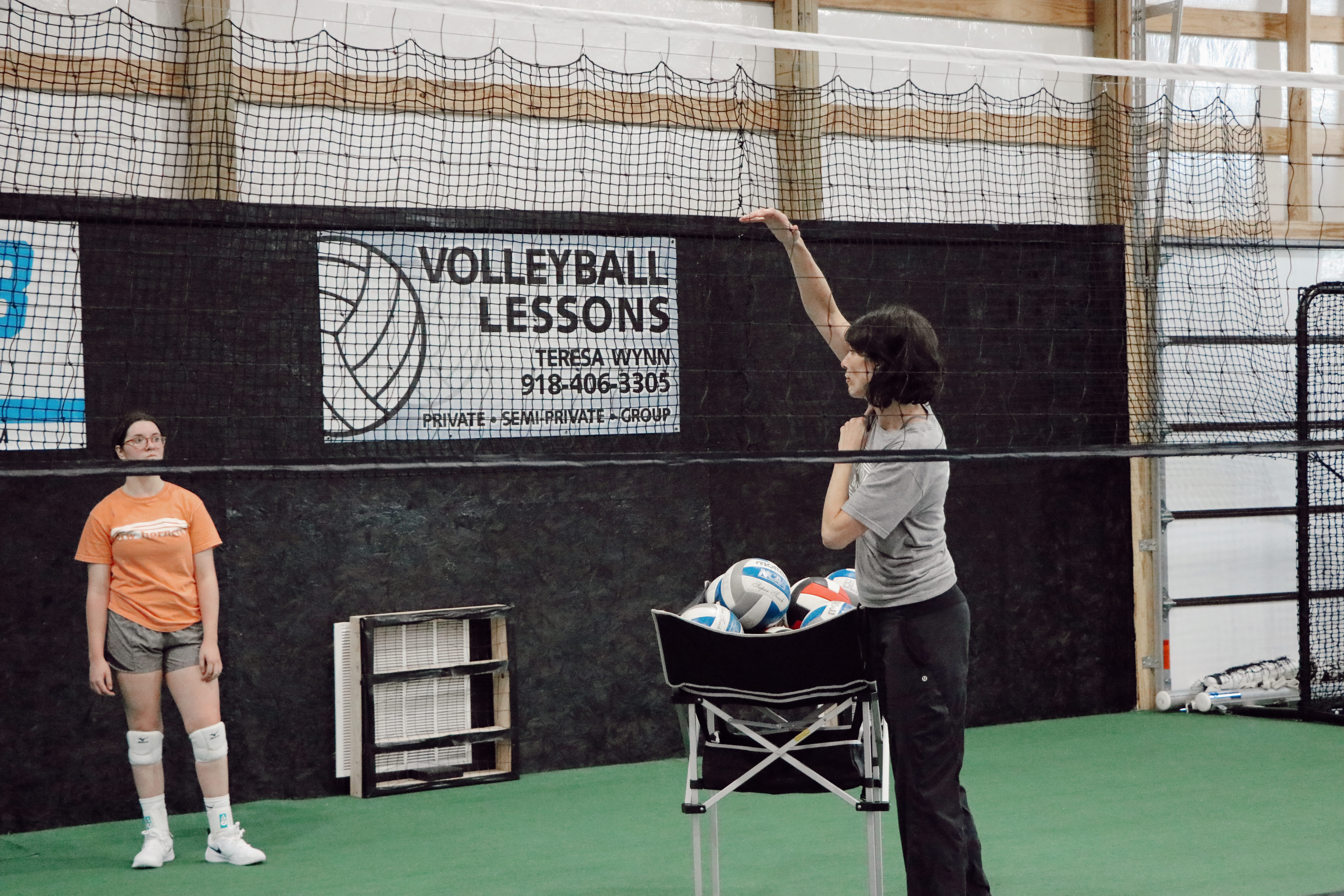 Future volleyball stars practice at K2C Gyms sports complex with gym rental.