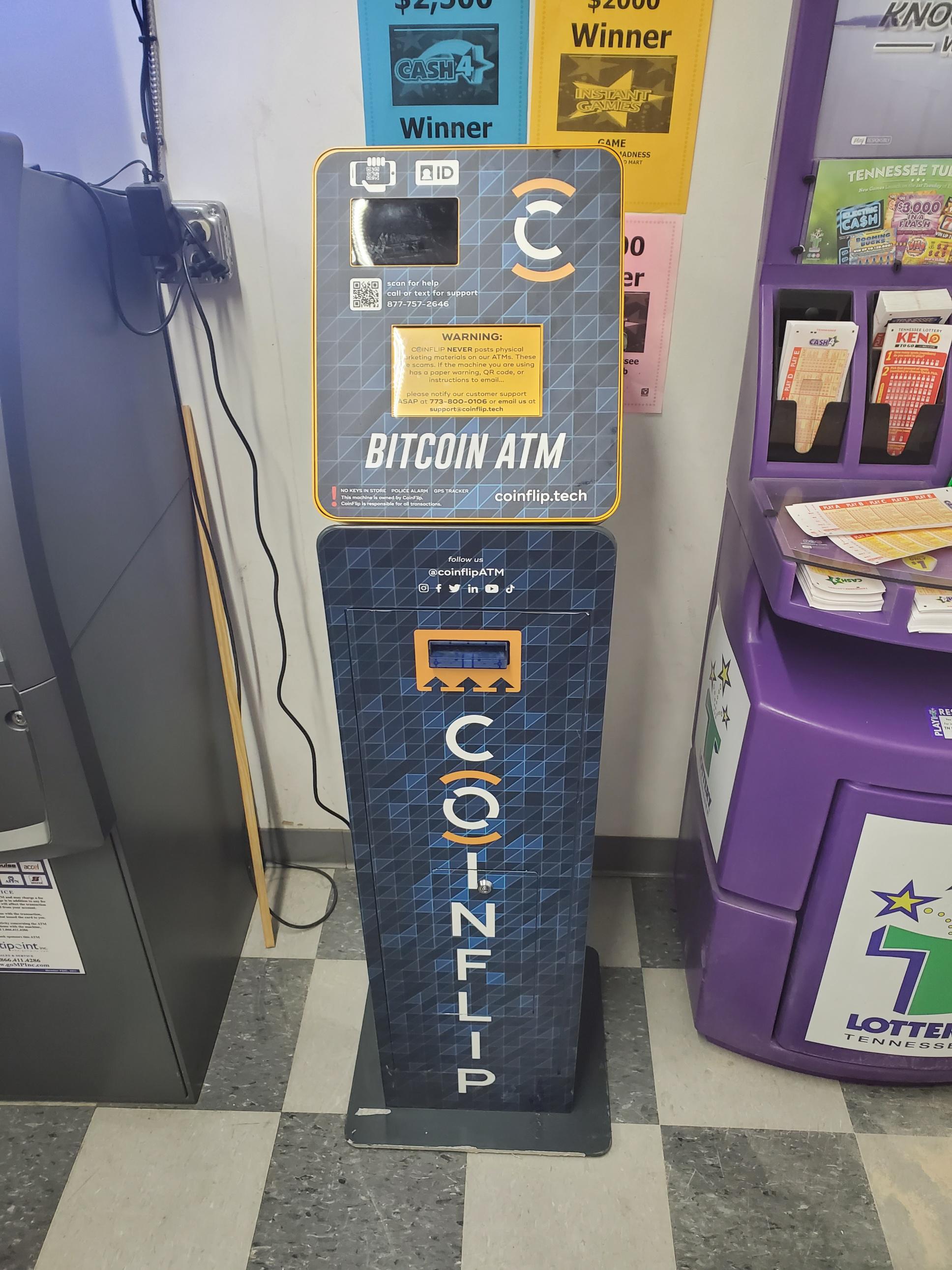 CoinFlip Bitcoin ATM Lewisburg (773)800-0106
