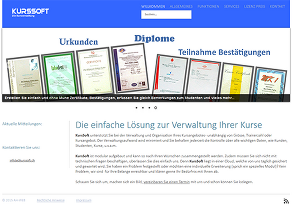 AH-WEB, Bahnhofstrasse 2 in Niederglatt