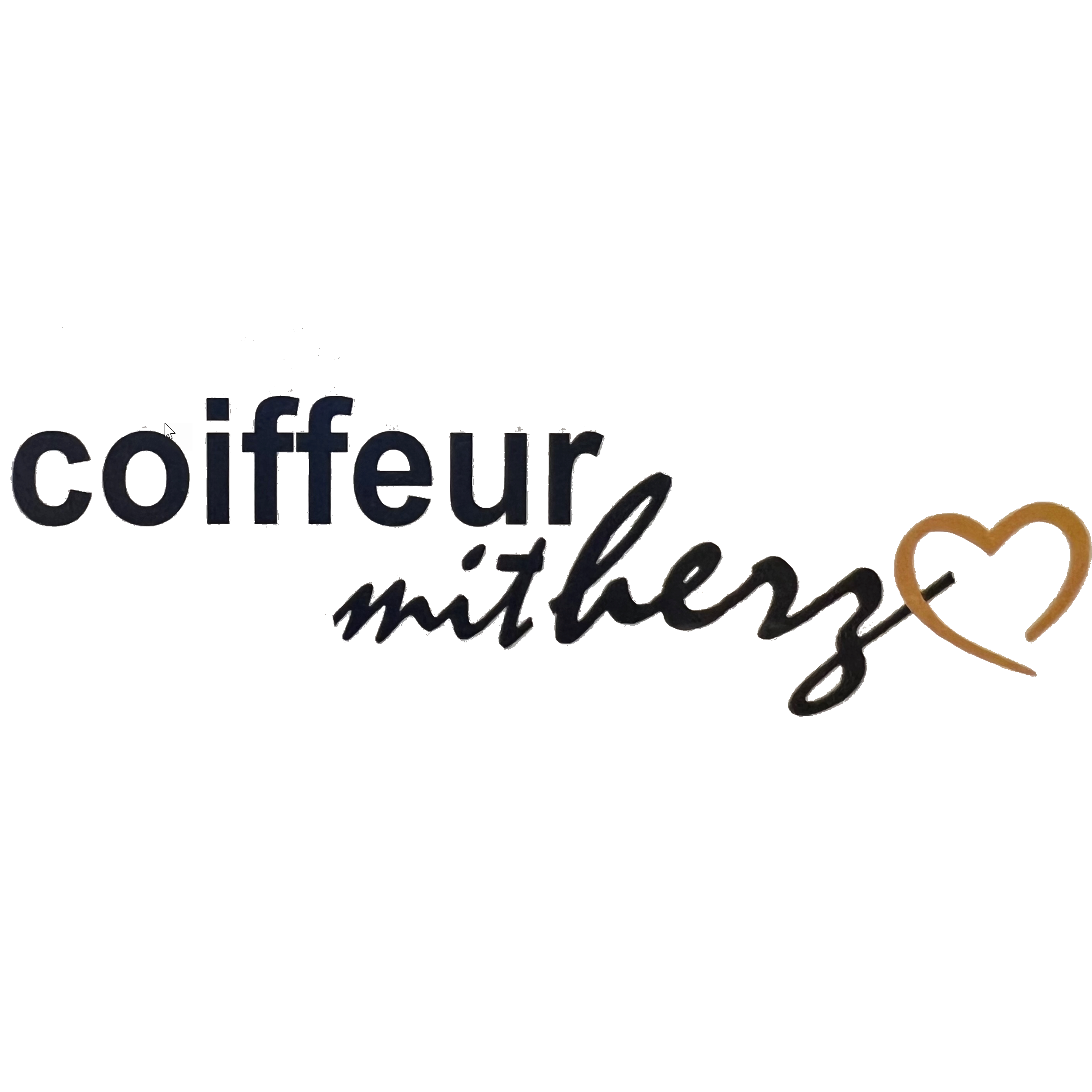 Coiffeur mit Herz Logo