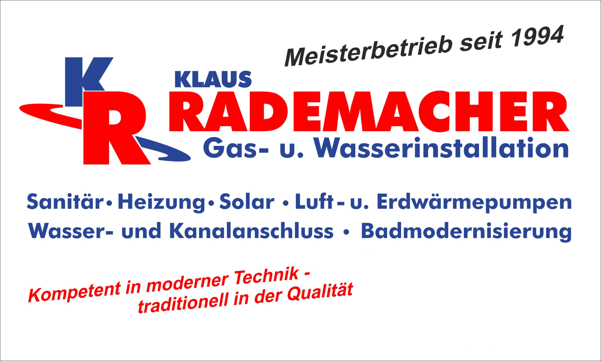 Klaus Rademacher Gas- u. Wasserinstallateurmeister, Lohwellsbrook 16 in Tostedt