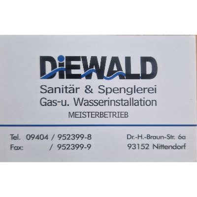 Diewald Josef Sanitärinstallationen in Nittendorf - Logo