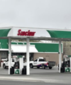 Sinclair Gas Station Fueling Island 