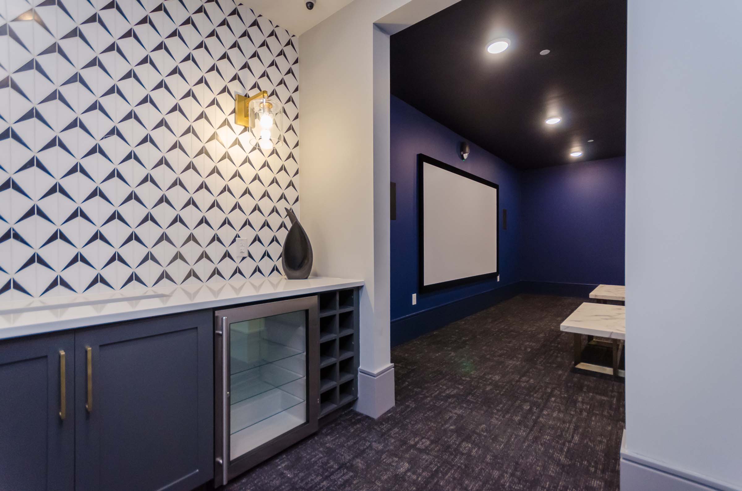 Media room at Camden Alpharetta in Alpharetta, GA