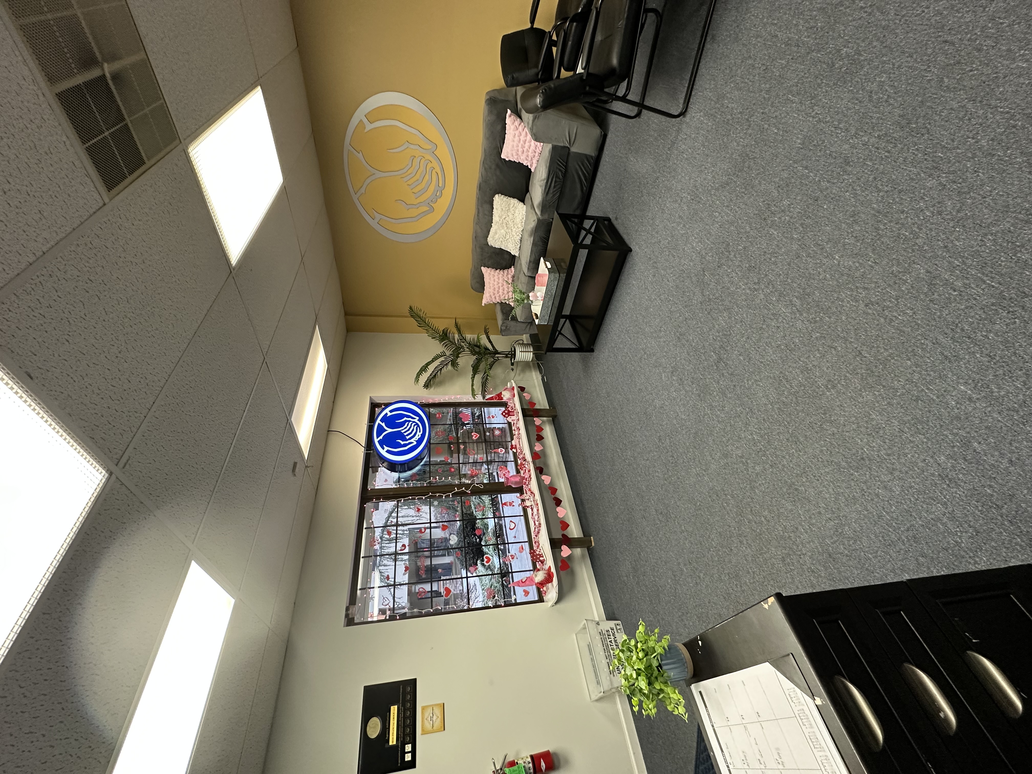 Office's St Valentines Day decoration