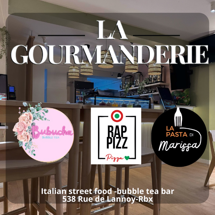 La gourmanderie ( Rapizz pizza - pasta Di Marissa - Bubucha Bubble tea )