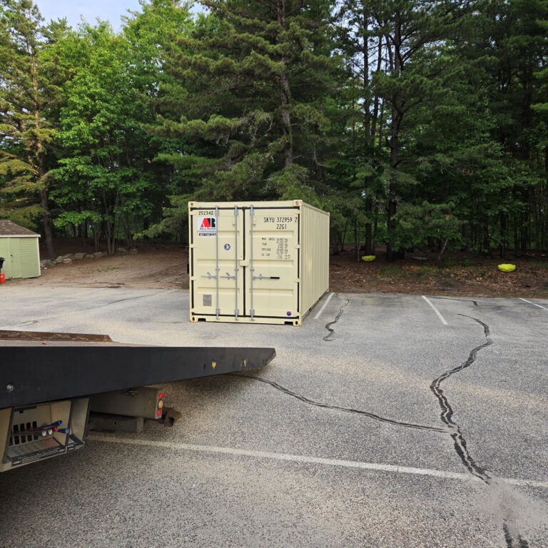 Abco Rental & Storage, Inc. recently delivered a 20ft storage container rental for the Grove School  