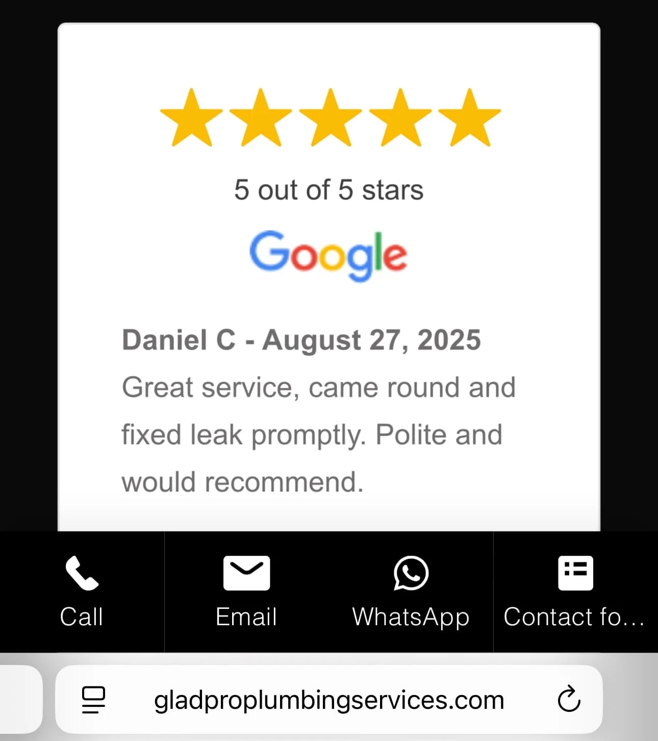 Images GladPro Plumbing Services