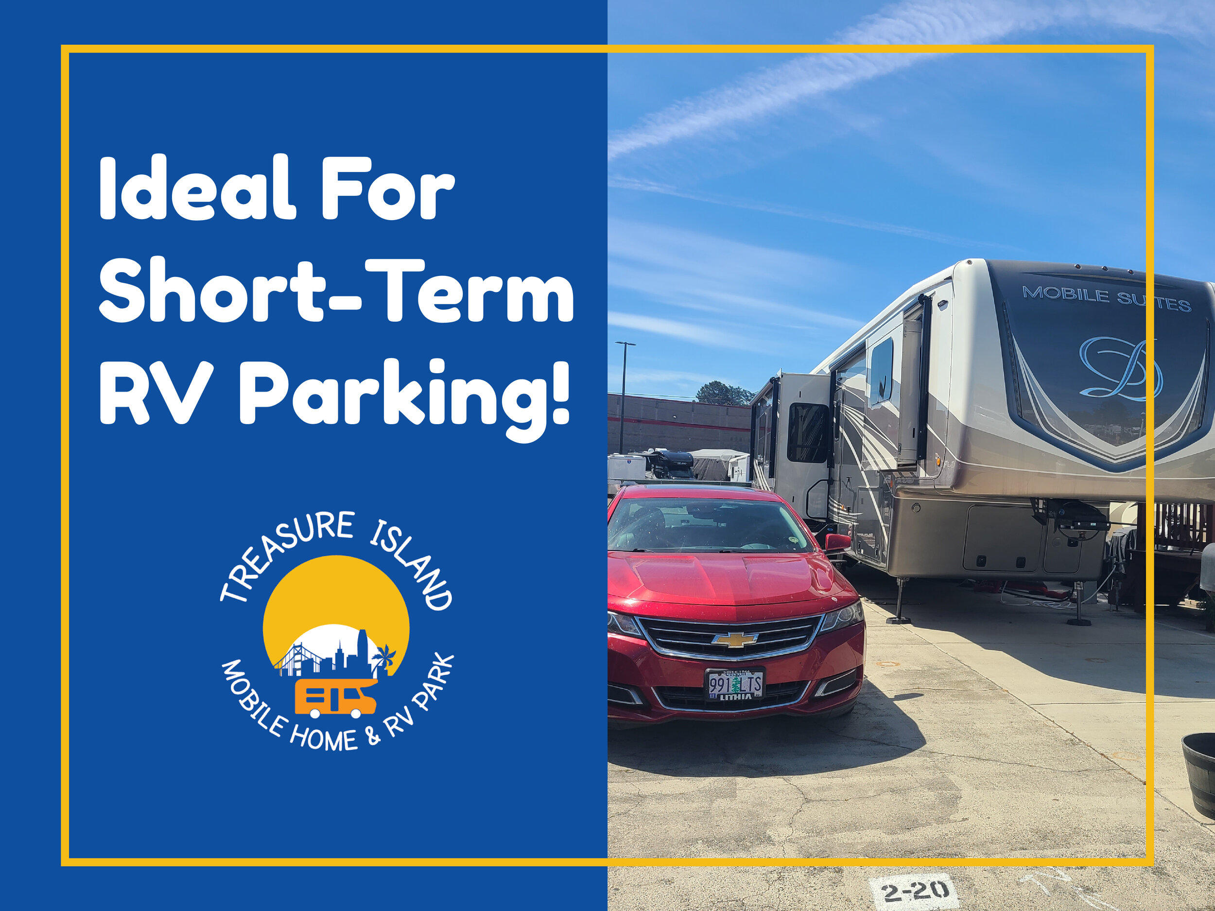 Our modern RV Park in San Francisco provides the perfect location for an adventure-filled RVing experience with your family, friends, and pets. And with San Francisco just minutes away, you can enjoy all the perks of The Golden City and the Bay Area without sacrificing comfort and convenience.