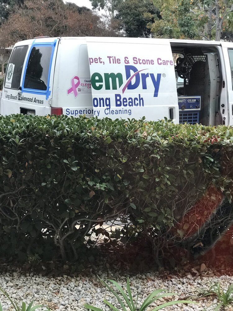 White Chem-Dry of Long Beach cleaning van