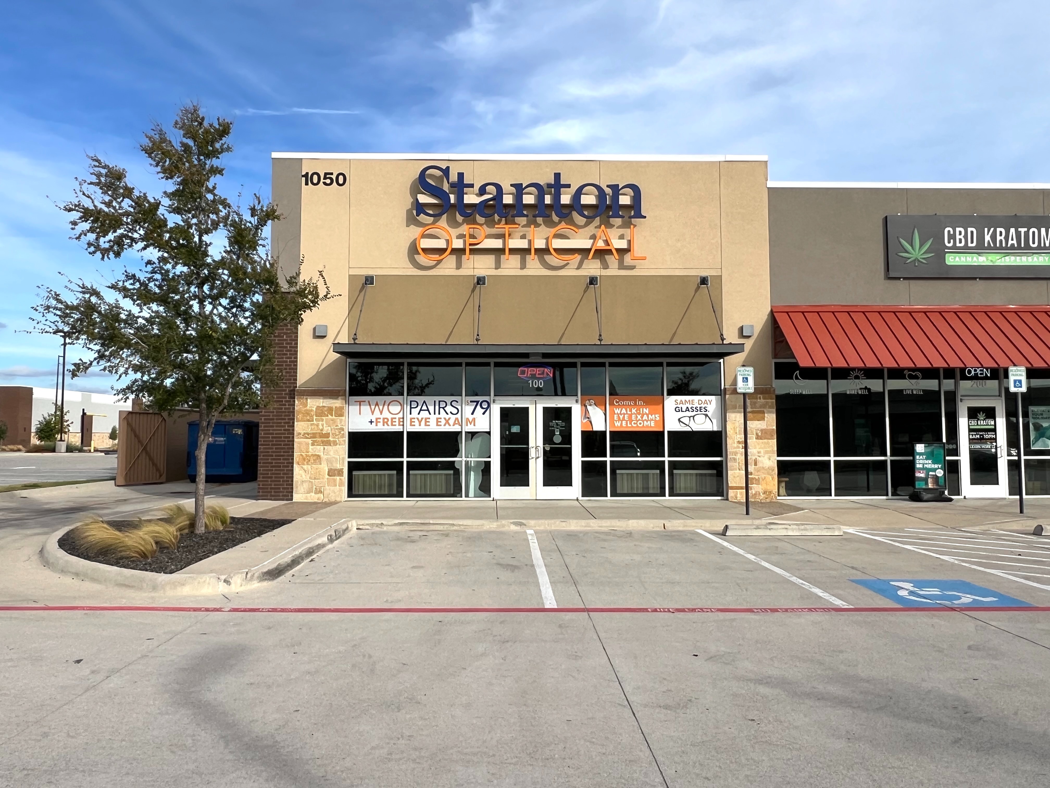 Storefront at Stanton Optical Store Grand Prairie TX 75052