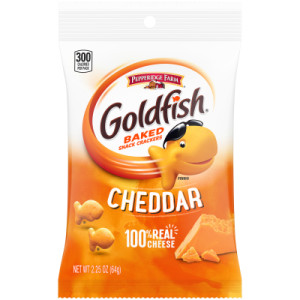 Pepperidge Farm Goldfish Baked Snack Crackers, Cheddar Cheese, 2.25 Ounces, Pack of 72 featured image