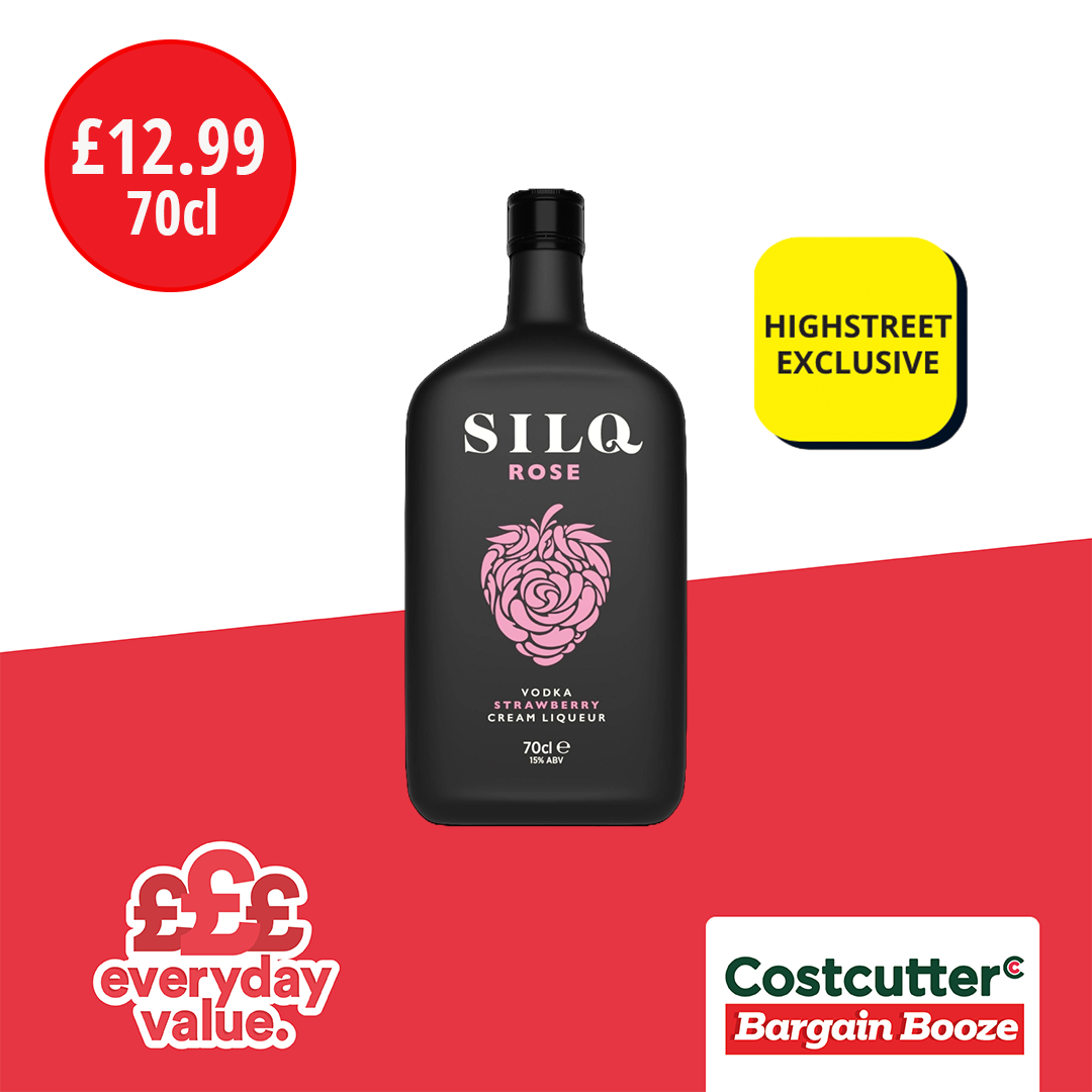 Silq Rose £12.99 Costcutter featuring Bargain Booze Nottingham 01159 393543