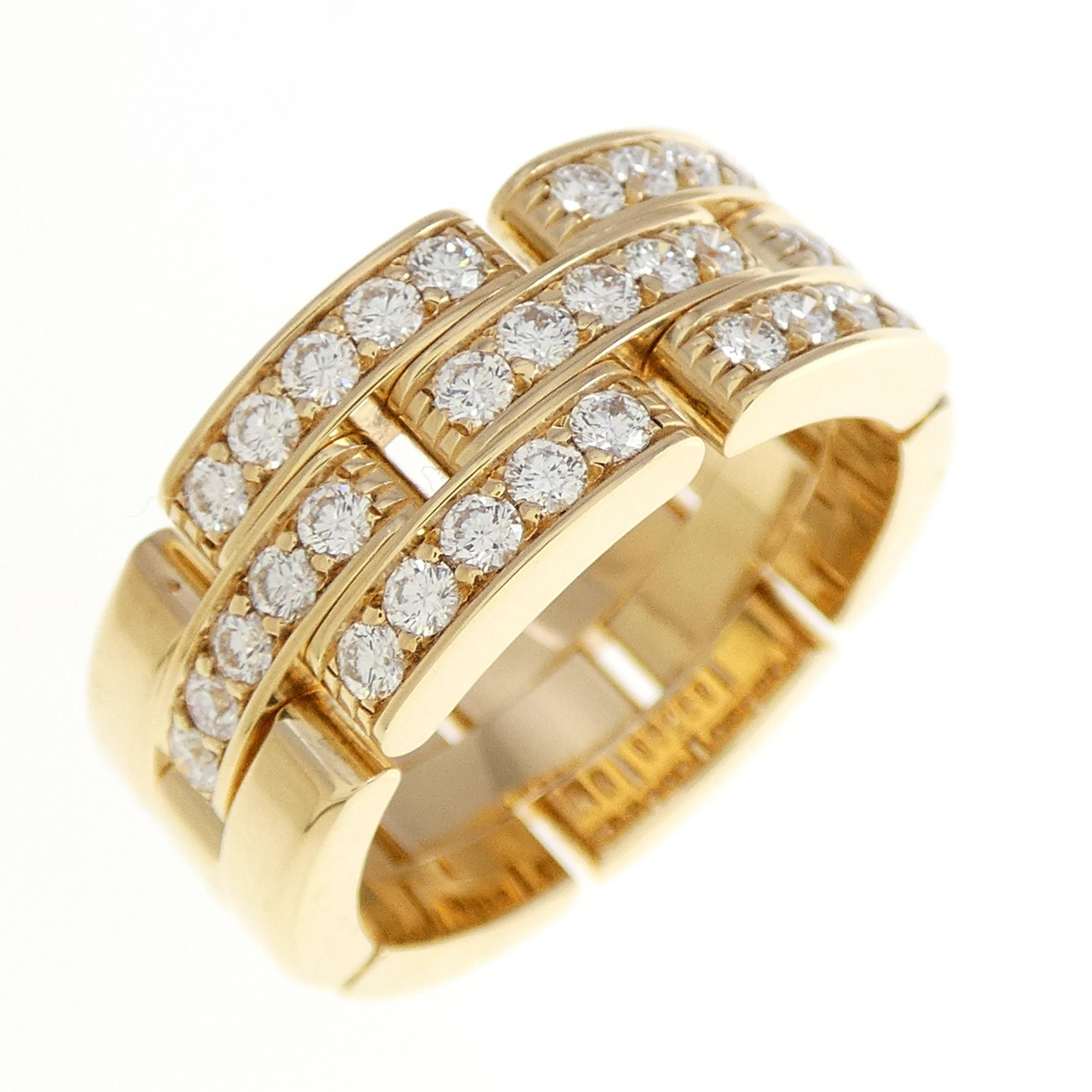 カルティエ マイヨンパンテール ハーフダイヤ リング