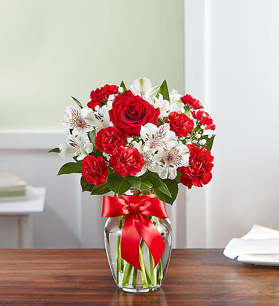 Fields of Europe™ Bliss - Being greeted at the door by a stunning bouquet of vibrant red and whiteâ€¦ now thatâ€™s bliss.