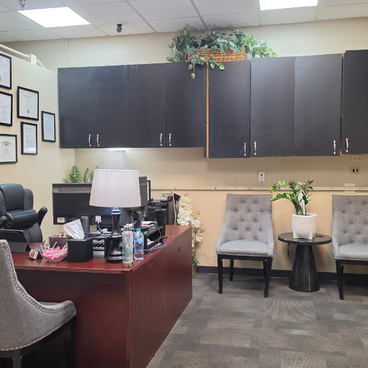 Interior of the L.A. Insurance Agency located at 7611 West Thomas Rd. in AZ