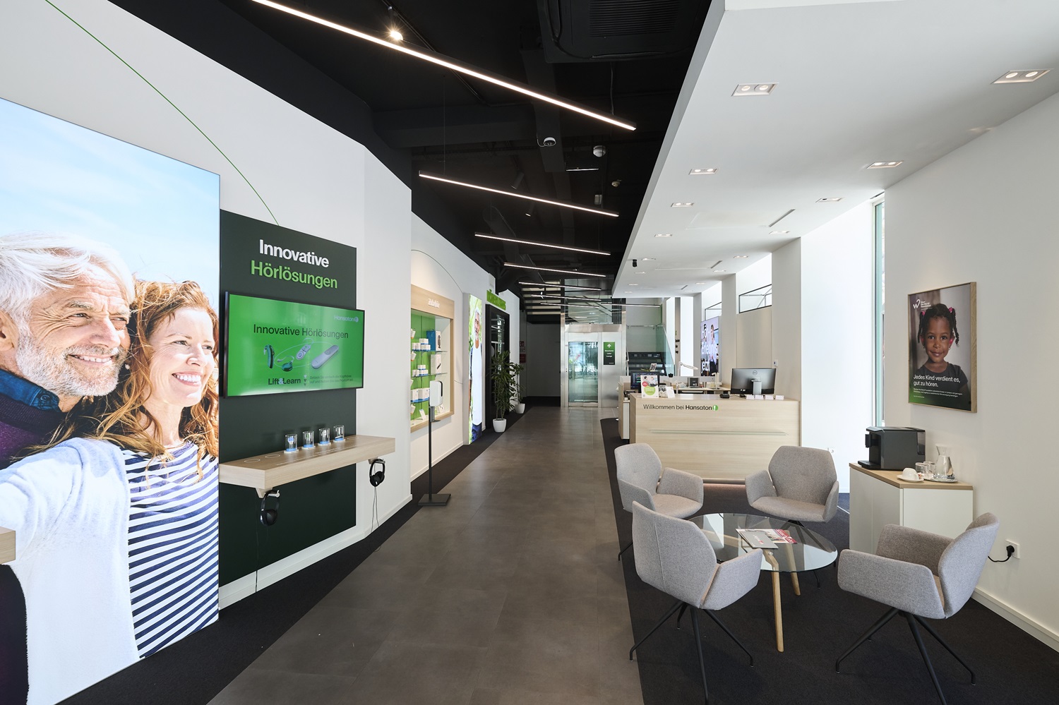 Hansaton Hörkompetenz-Zentrum Mariahilfer Straße 31 (Ecke Capistrangasse), Wien Innenansicht