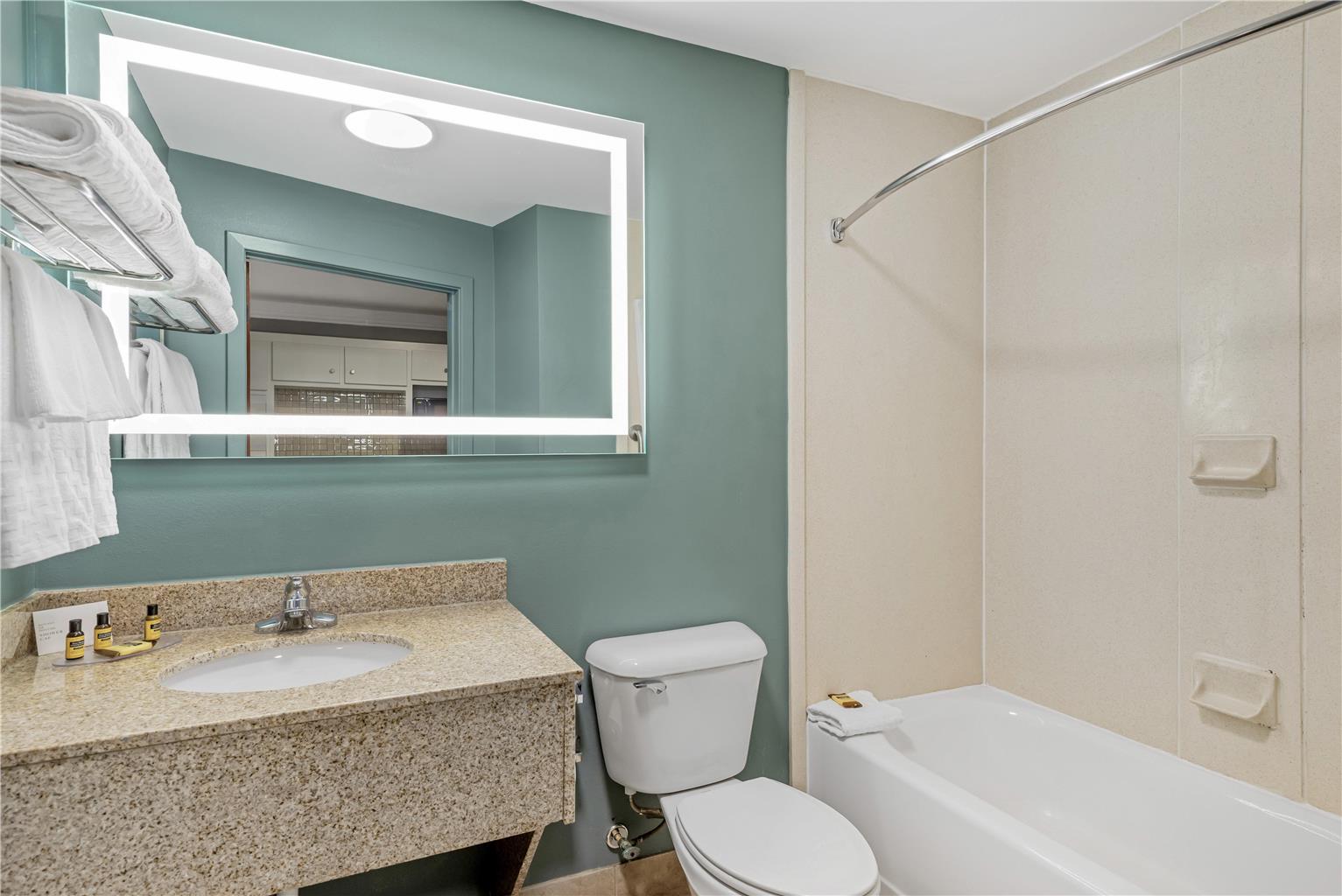 1 King Bed w/ Sofabed + Kitchen