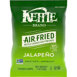 Kettle Brand Potato Chips, Air Fried Jalapeno Kettle Chips, 1 Oz Snack Bag featured image
