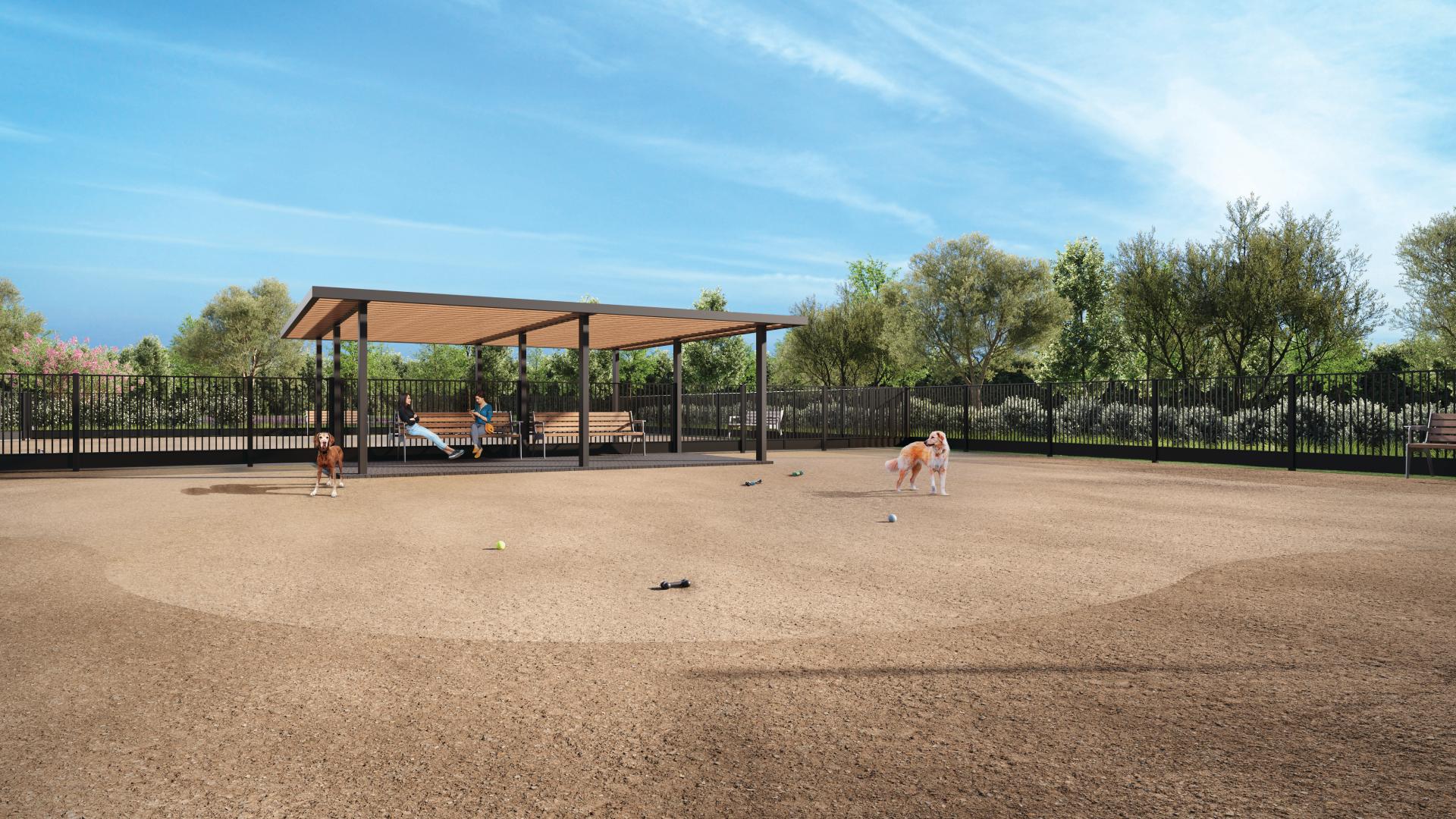 Community dog park