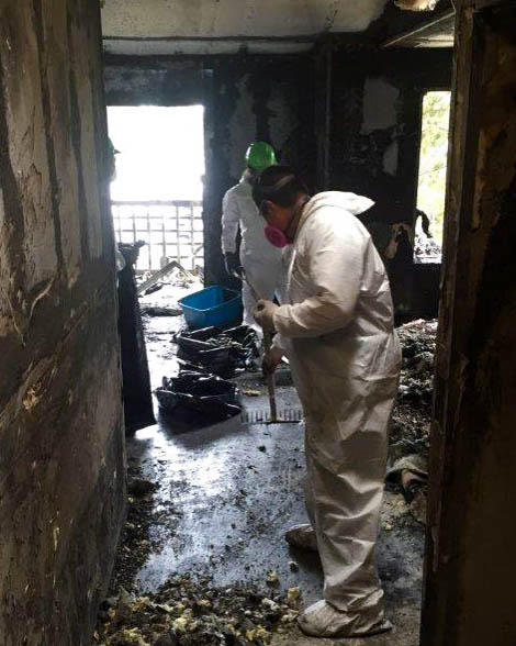 After a fire, call SERVPRO of East Bellevue to remove the smoke odor from your house.