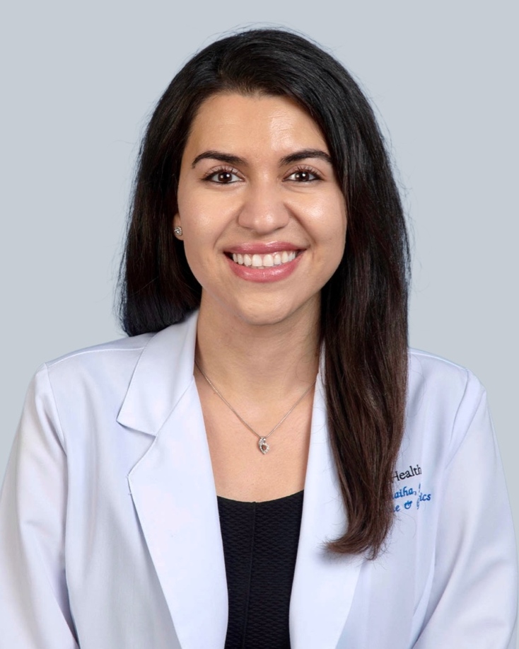 Headshot portrait of Nilofar Sanaiha, DO, MS