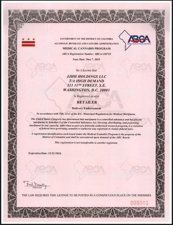 Images High Demand DC Weed Dispensary & Delivery