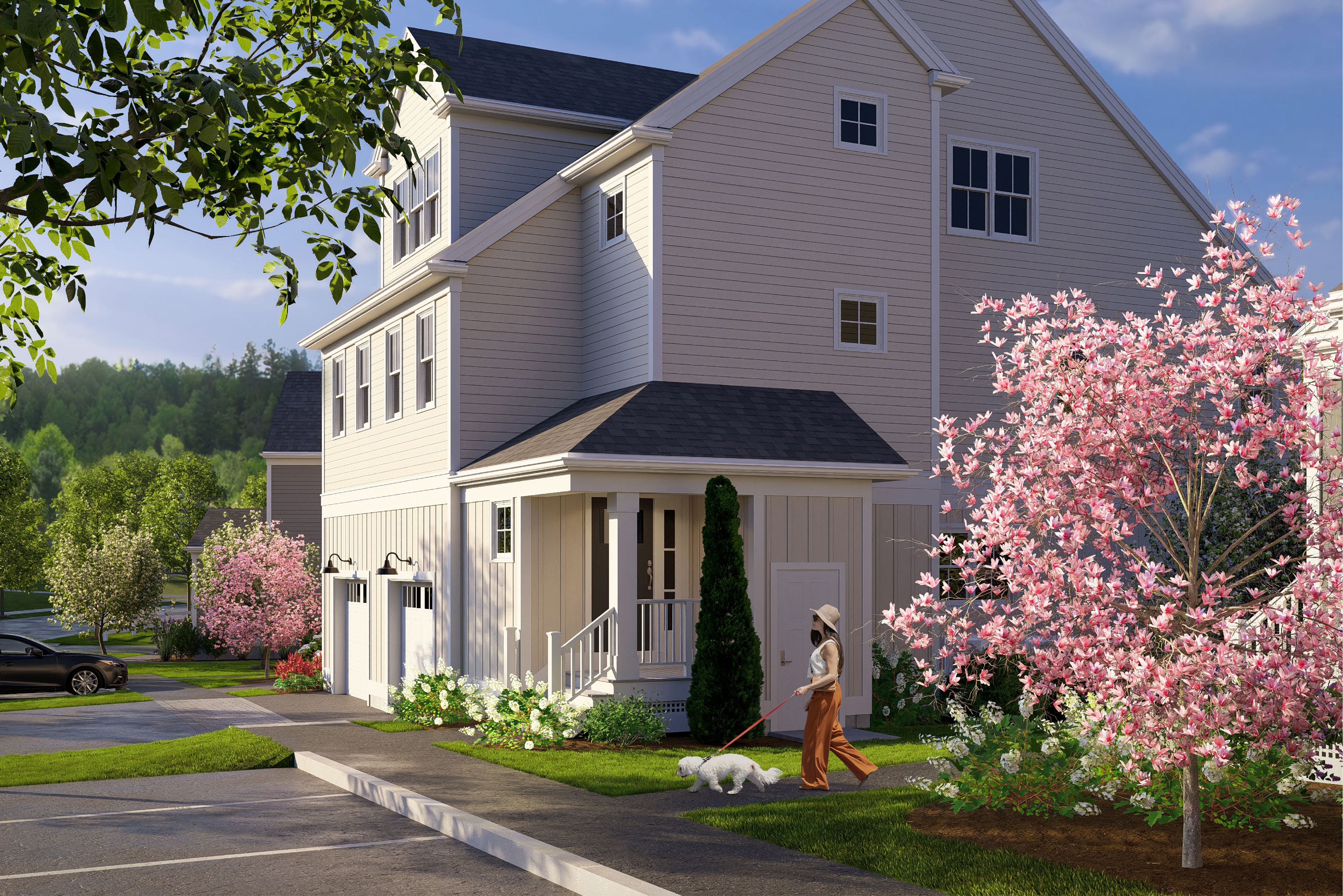Townhomes, Duplexes, and Single-Level Flats at Alden's Reach.